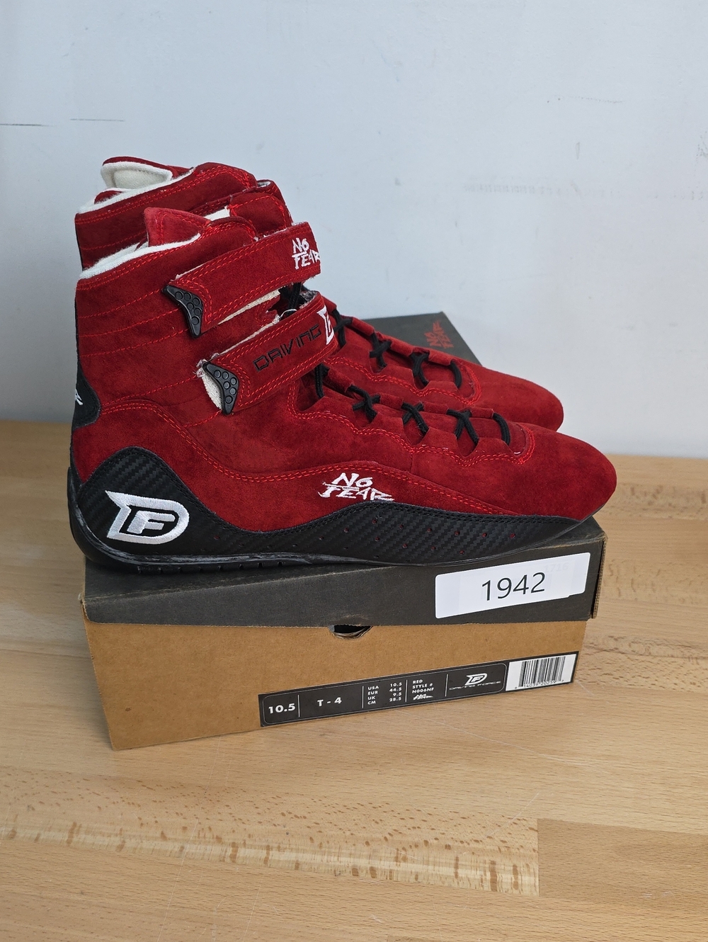 No Fear Red Suede Racing Shoes 10.5